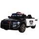 Kids Electric Ride On Police Car 12v Battery With Parental Remote Control