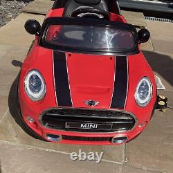 Kids Mini Cooper 12V Electric Ride On Car with Remote Control+Cover
