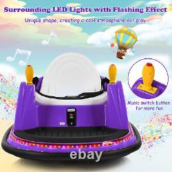 Kids Ride-On Bumper Car Electric Children Swivel Toy Car With Music Remote Control