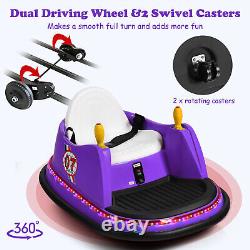 Kids Ride-On Bumper Car Electric Children Swivel Toy Car With Music Remote Control