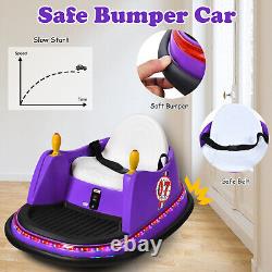 Kids Ride-On Bumper Car Electric Children Swivel Toy Car With Music Remote Control