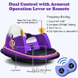 Kids Ride-On Bumper Car Electric Children Swivel Toy Car With Music Remote Control