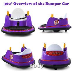 Kids Ride-On Bumper Car Electric Children Swivel Toy Car With Music Remote Control