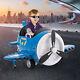 Kids Ride On Car Electric Airplane Gift Kids Toy withJoysticks & Remote Control