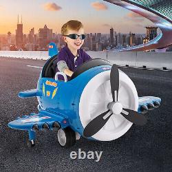 Kids Ride On Car Electric Airplane Gift Kids Toy withJoysticks & Remote Control