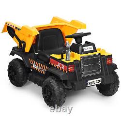 Kids Ride On Dump Truck Electric Remote Control Construction Vehicle with Music