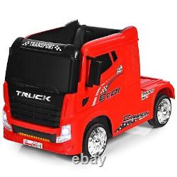 Kids Ride On Truck With Container 12V Electric Ride On Toy Remote Control Electric