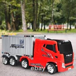 Kids Ride On Truck With Container 12V Electric Ride On Toy Remote Control Electric