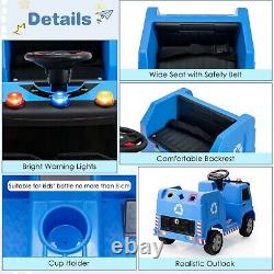 Kids Ride on Garbage Truck 12V Electric Toy Car Recycling Truck Remote Control