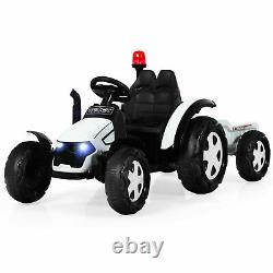 Kids Tractor and Trailer 12V Electric Children Ride on Toy Car With Remote Control