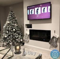 LED Flame Electric Fireplace with Remote Control