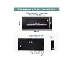 LED Flame Electric Fireplace with Remote Control