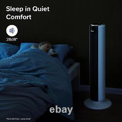 LEVOIT Tower Fan, 28 dB Quiet Electric Cooling Fan for Bedroom, 90°