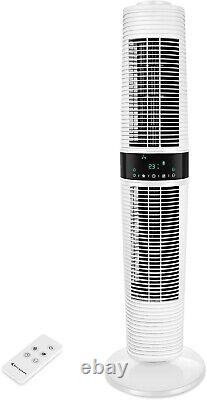 MYCARBON Tower Fan with Remote Control Oscillating Cooling Fan Floor Standing Fa
