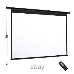 Manual Pull-Down Screen / Remote Control Electric Motorised Projector Screen HD