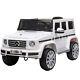 Mercedes Benz G500 12V Kids Electric Ride On Car Remote Control White 3-6 Years