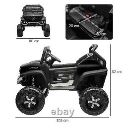 Mercedes Unimog Kids Electric Ride on Car with Remote Control Black