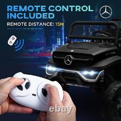 Mercedes Unimog Kids Electric Ride on Car with Remote Control Black