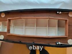 Model tug boat Kent ready for remote control, all wood large model