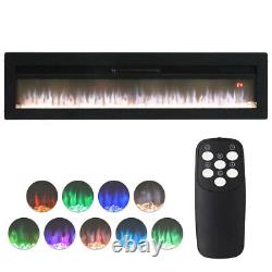 Moder 40 50 60 Electric Wall Fireplace Wall Insert Into Fire Remote Control LED