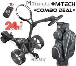 Motocaddy M7 Remote Control Electric Golf Trolley M Tech Cart Bag Combo Package
