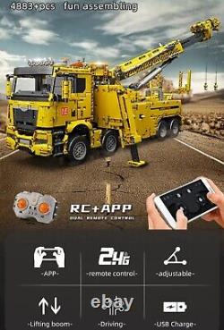 MouldKing RC Remote Control Truck Road Rescue Emergency Recovery Vehicle 4883pc