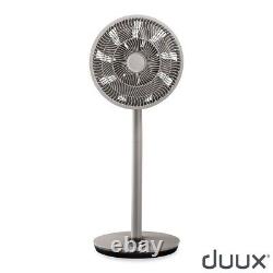 NEW Duux 13 Whisper Flex Smart Pedestal Fan with Remote Control in Grey, DXCF54