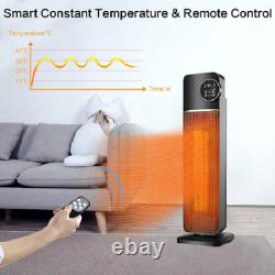 New 2000w Electric Ceramic Heater, Quiet, 60° Auto, 3 Mode, Remote Control
