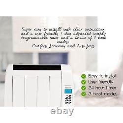 Panel Heater Radiator Electric With Timer Wall Mounted Aluminium Slim Convector