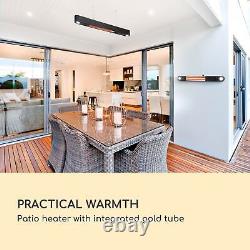 Patio Heater Wall Mounted Electric Radiant Infrared Outdoor Heating 2000W Remote
