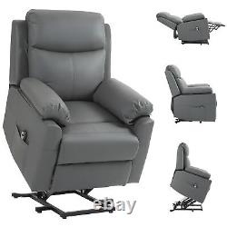 Power Lift Chair, Electric Riser Recliner Chair with Remote Control, Grey