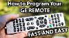 Programming Your Ge Universal Remote Control To Any Device