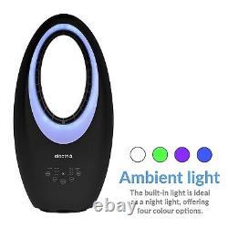 Quiet 24 Bladeless Tower Fan With Remote Control, Mood Light for Home & Office