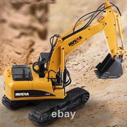 Remote Control Digger Excavator Huina RC 1 to 14 Scale Rubber Treads RC Kids Toy