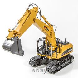 Remote Control Digger Excavator Huina RC 1 to 14 Scale Rubber Treads RC Kids Toy