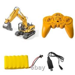 Remote Control Digger Excavator Huina RC 1 to 14 Scale Rubber Treads RC Kids Toy