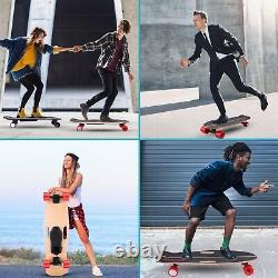 Remote Control Electric Skateboard 20km/h 350W Longboard E-skateboard Adults UK