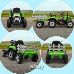 Ride On Kids Tractor, Battery Power Electric Car Truck with Remote Control Green