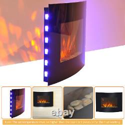 Stunning Slimline Wall-Mounted Electric Fire with LED Flame & Remote Control