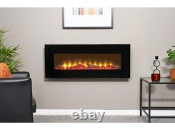 Sureflame WM-9331 Electric Wall Mounted Fire with Remote in Black, 42 Inch