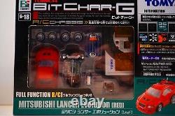 TOMY Bit Char-G Mitsubishi Lancer Evolution Remote Control Miniature car Bundle