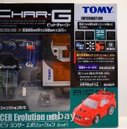 TOMY Bit Char-G Mitsubishi Lancer Evolution Remote Control Miniature car Bundle