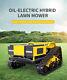 Tracked Remote Control Lawn Mower Oil Electric Hybrid Lawn Mower Garden Toy