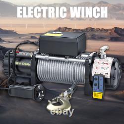 Updated Electric Winch 12v 4500lb/2025kg Steel Rope Wireless Remote Control UK