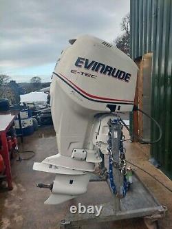 Used 200hp Evinrude Etec Longshaft, electric start, remote control, PTT