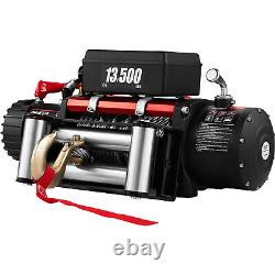 VEVOR Electric Winch Wireless Remote 12v 13500lb Heavy Duty Steel Cable 4x4 Car