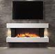 White Electric Fire with LED Flames and Remote Control