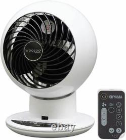 Woozoo Air Multi Directional Circulator Remote Control Globe Fan White